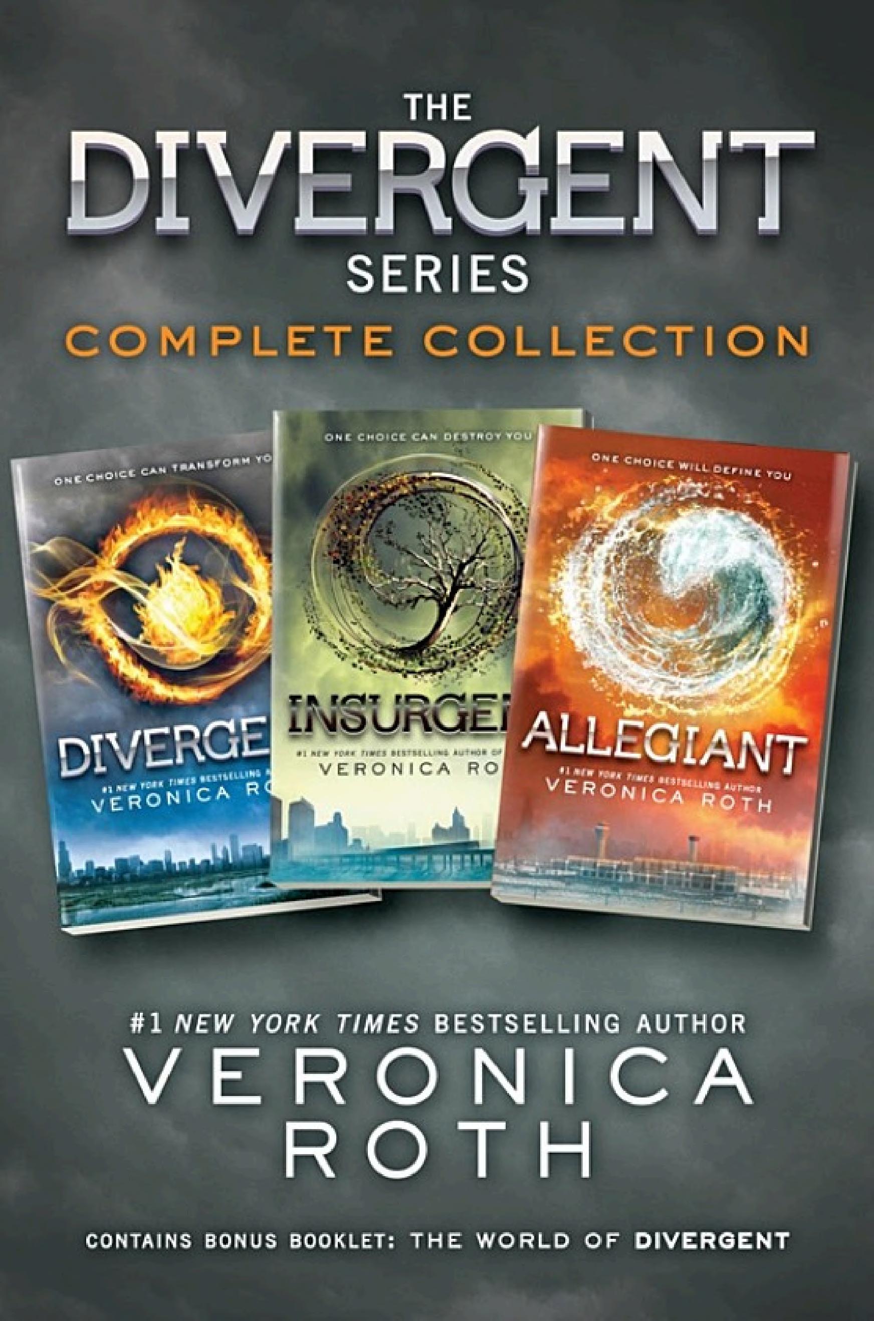 Boekomslag van Divergent Trilogy door Veronica Roth