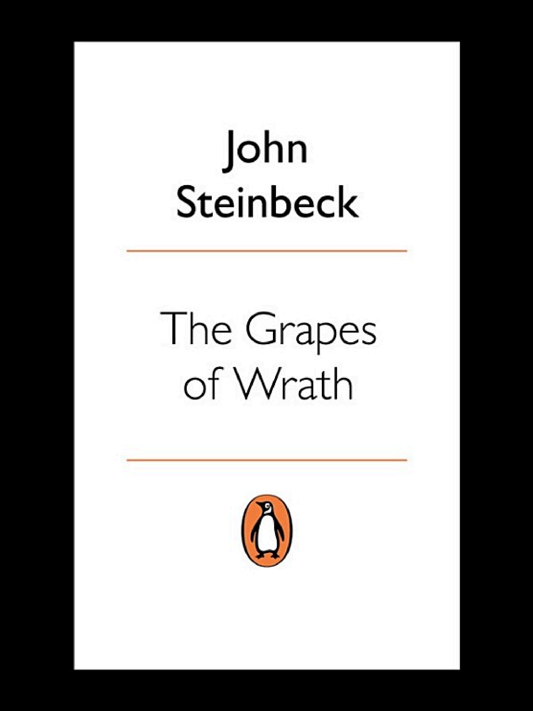 Boekomslag van The Grapes of Wrath door John Steinbeck