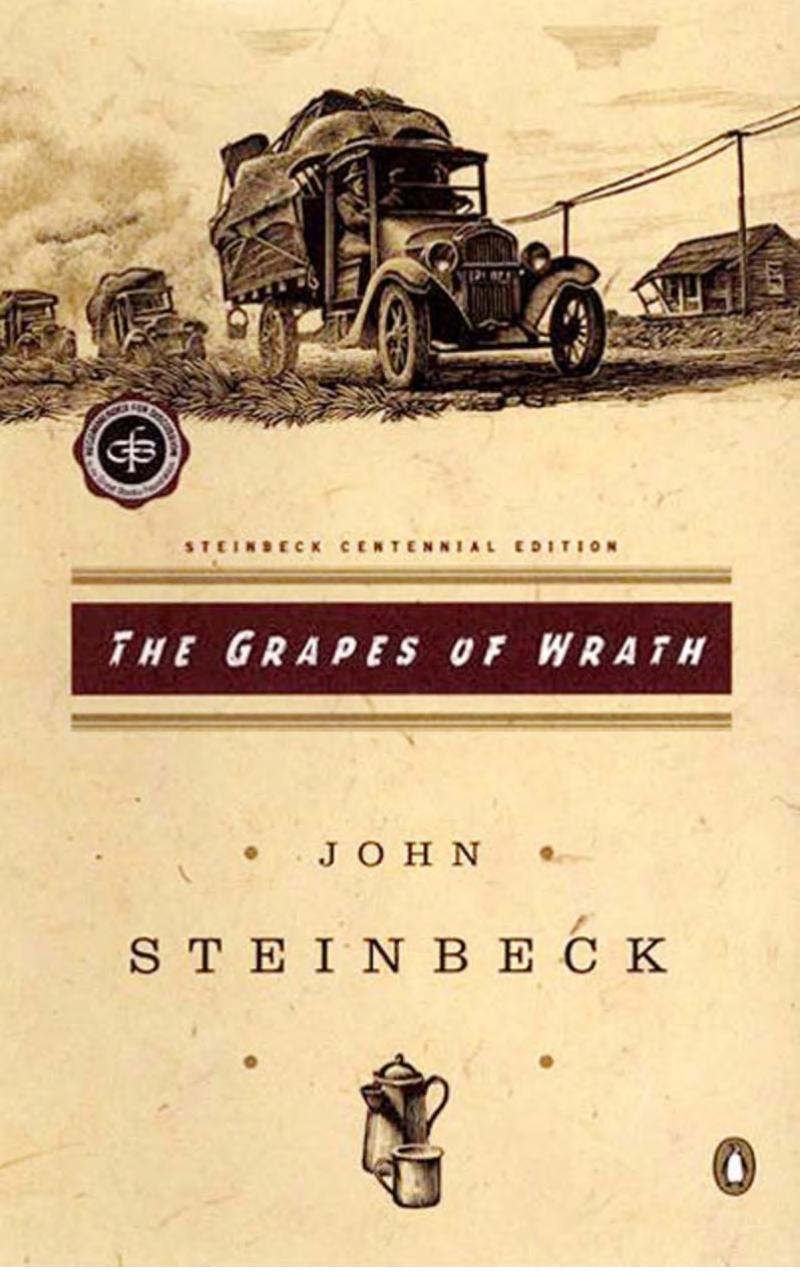 Boekomslag van The Grapes of Wrath door John Steinbeck