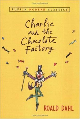 Boekomslag van Charlie and the Chocolate Factory door Roald Dahl