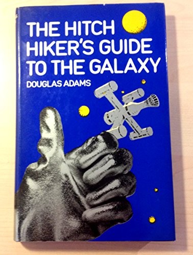 Boekomslag van The Hitch Hiker's Guide to the Galaxy door Douglas Adams