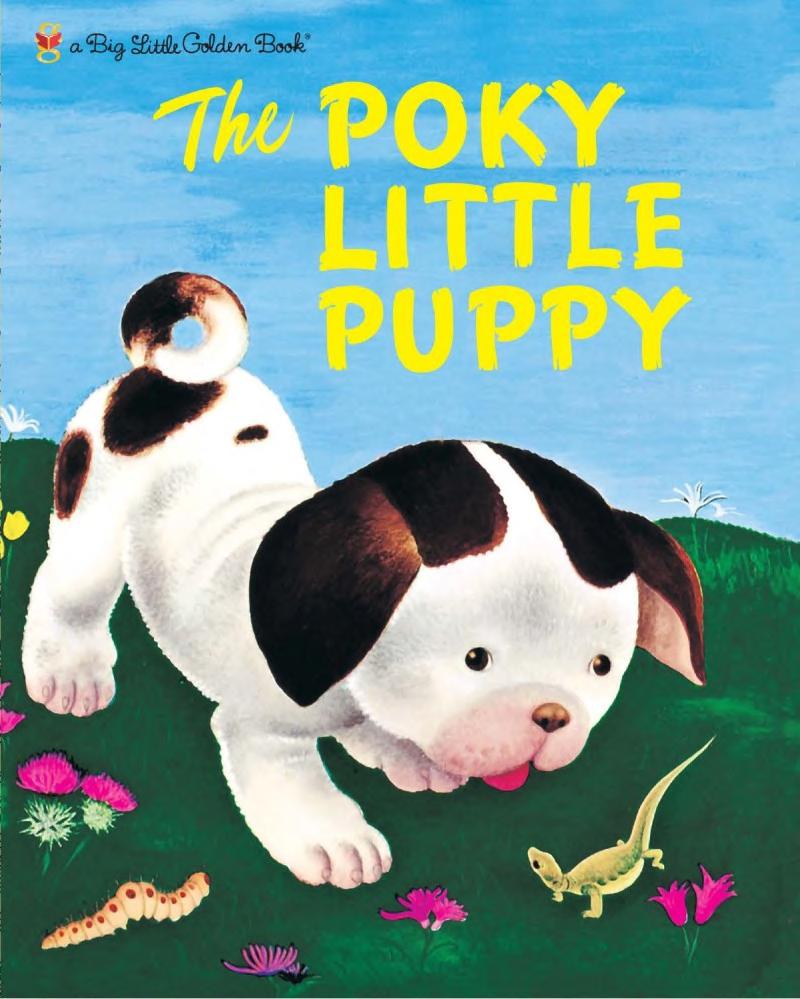 Boekomslag van The Poky Little Puppy door Janette Sebring Lowrey