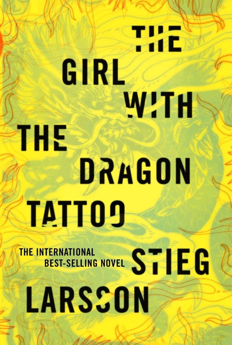 Boekomslag van The Girl with the Dragon Tattoo door Stieg Larsson