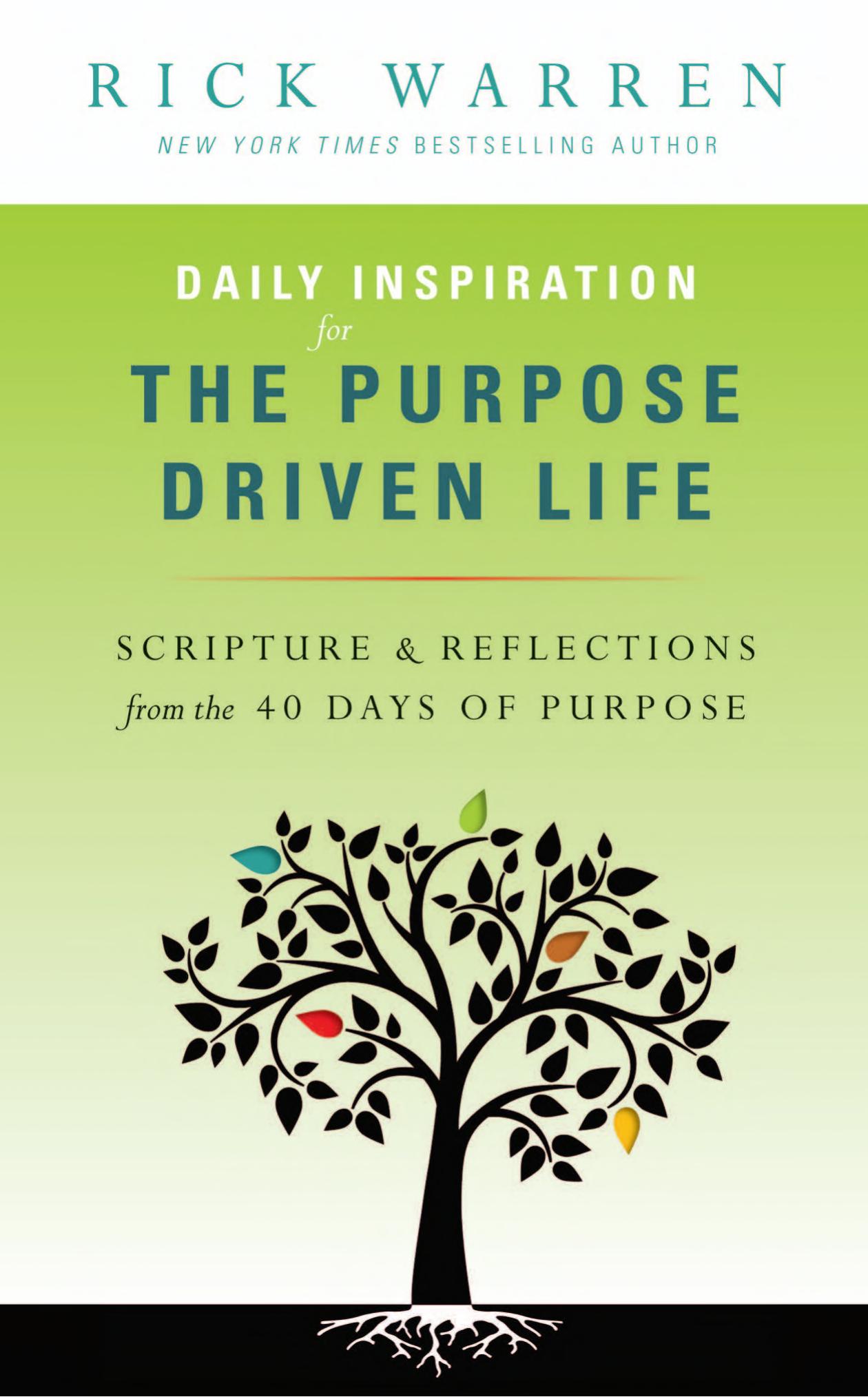 Boekomslag van Daily Inspiration for the Purpose Driven Life door Rick Warren
