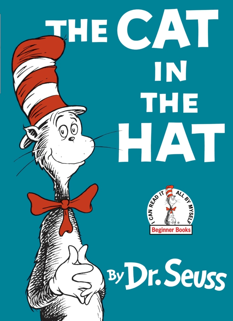 Boekomslag van The Cat in the Hat door Dr. Seuss