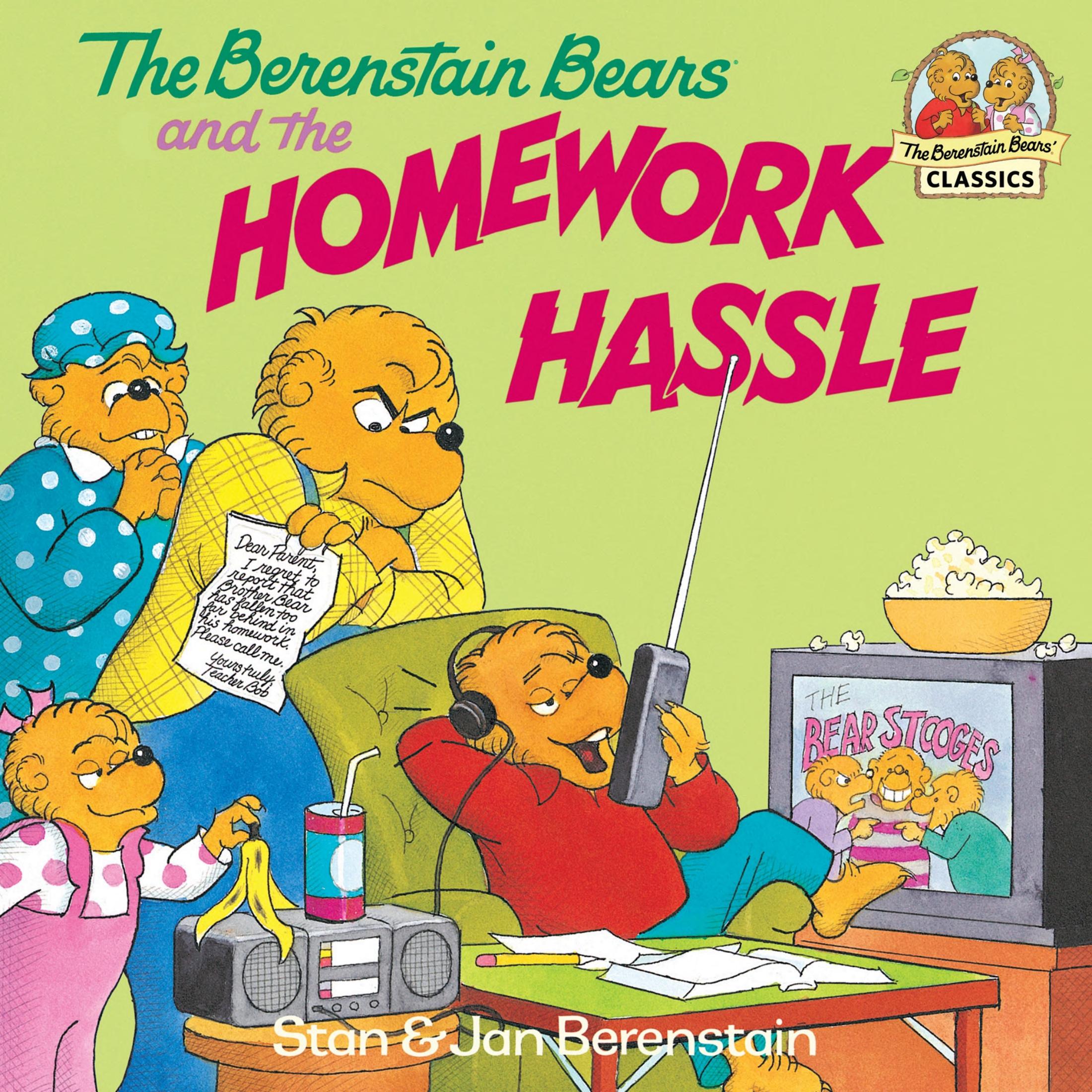 Boekomslag van The Berenstain Bears and the Homework Hassle door Stan Berenstain