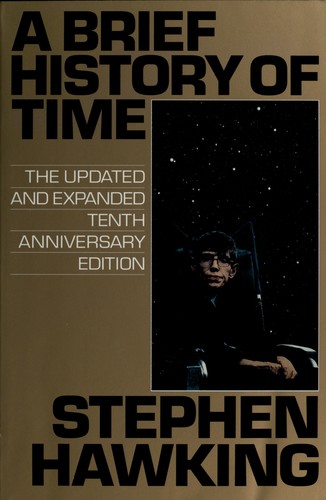 Boekomslag van A Brief History of Time door Stephen Hawking