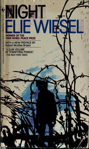 Boekomslag van Night door Elie Wiesel