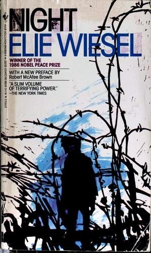 Boekomslag van Night door Elie Wiesel