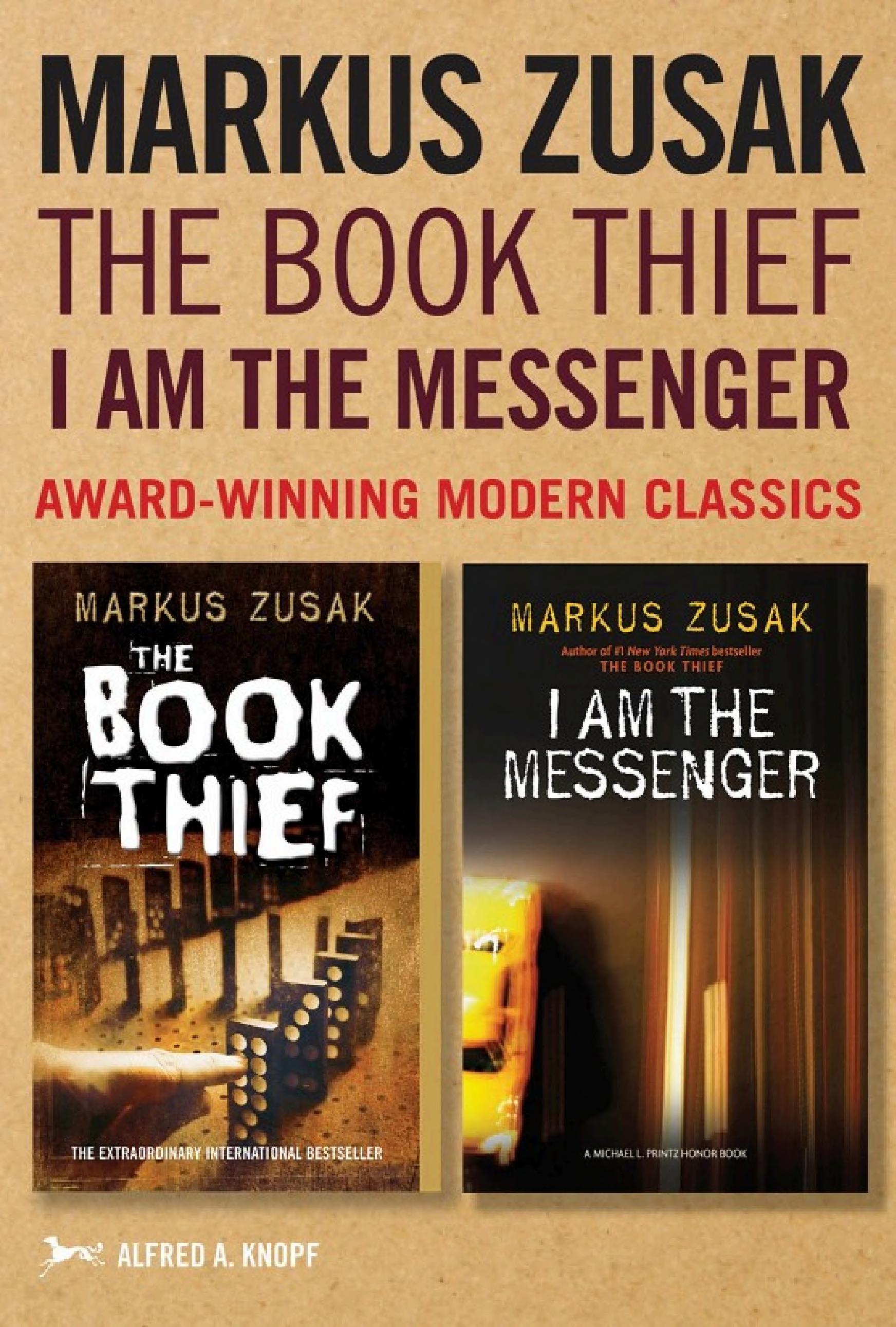 Boekomslag van Markus Zusak: the Book Thief & I Am the Messenger door Markus Zusak