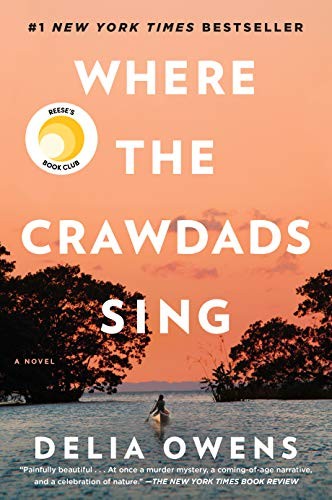 Boekomslag van Where the Crawdads Sing door Delia Owens
