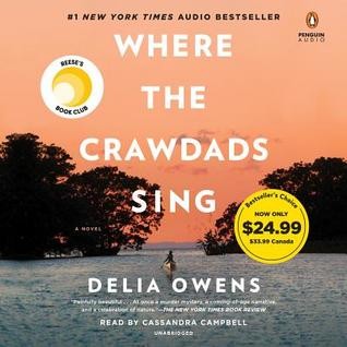 Boekomslag van Where the Crawdads Sing door Delia Owens