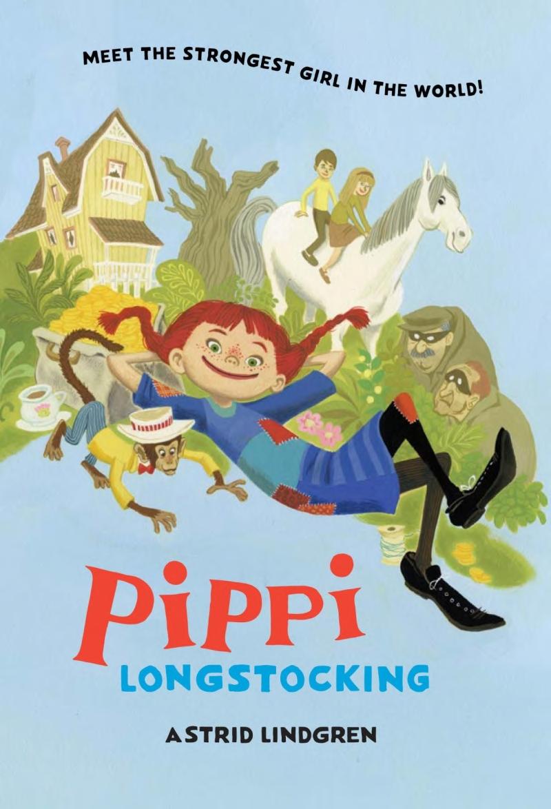 Boekomslag van Pippi Longstocking door Astrid Lindgren