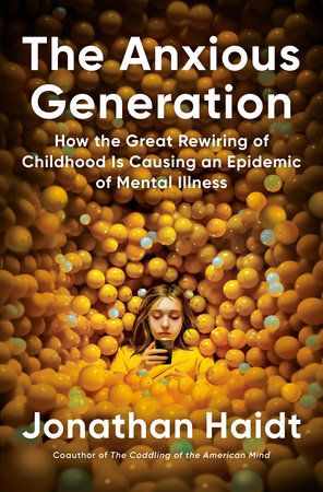 Boekomslag van The Anxious Generation door Jonathan Haidt