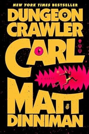 Boekomslag van Dungeon Crawler Carl door Matt Dinniman