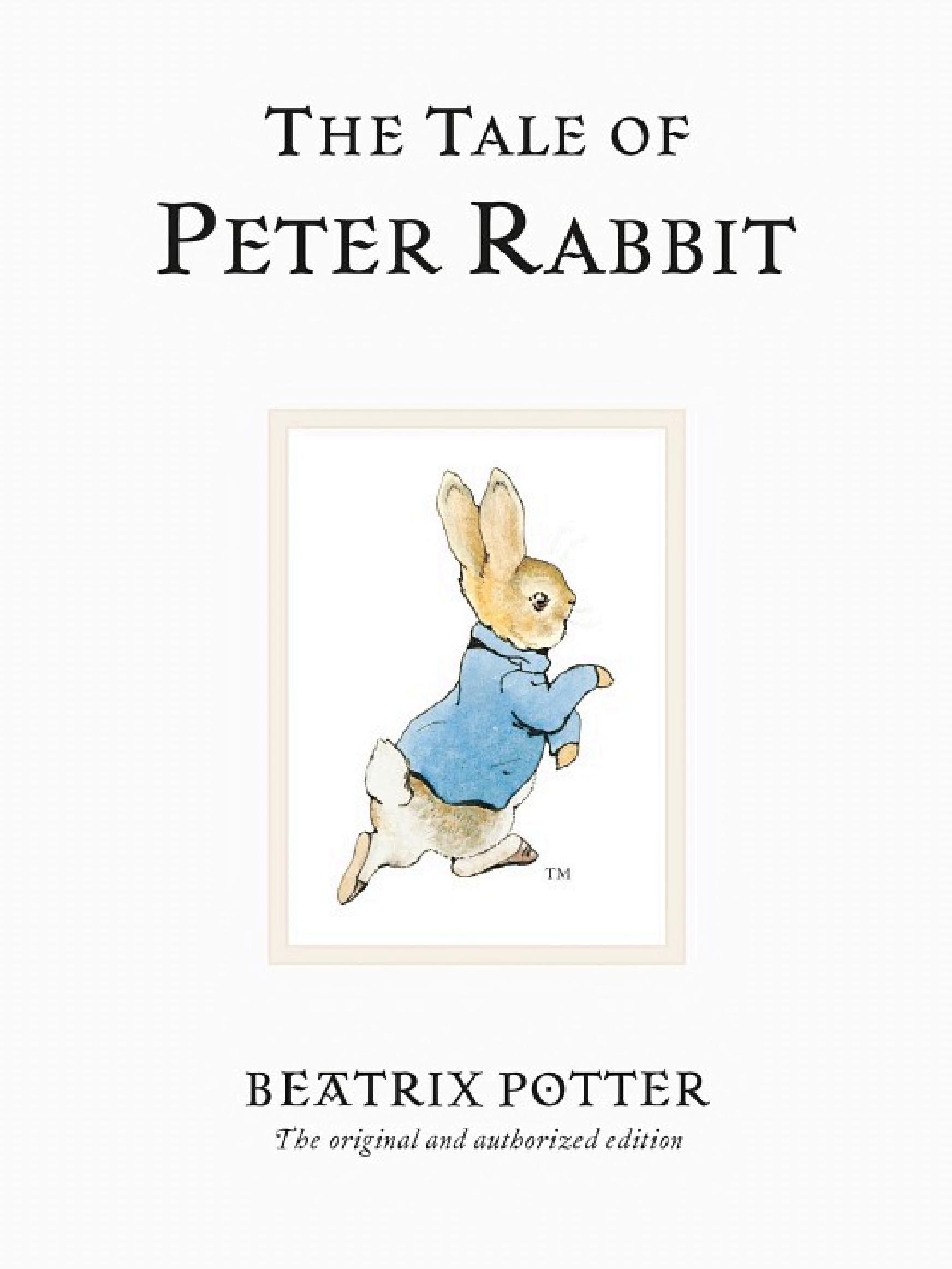 Boekomslag van The Tale of Peter Rabbit door Beatrix Potter