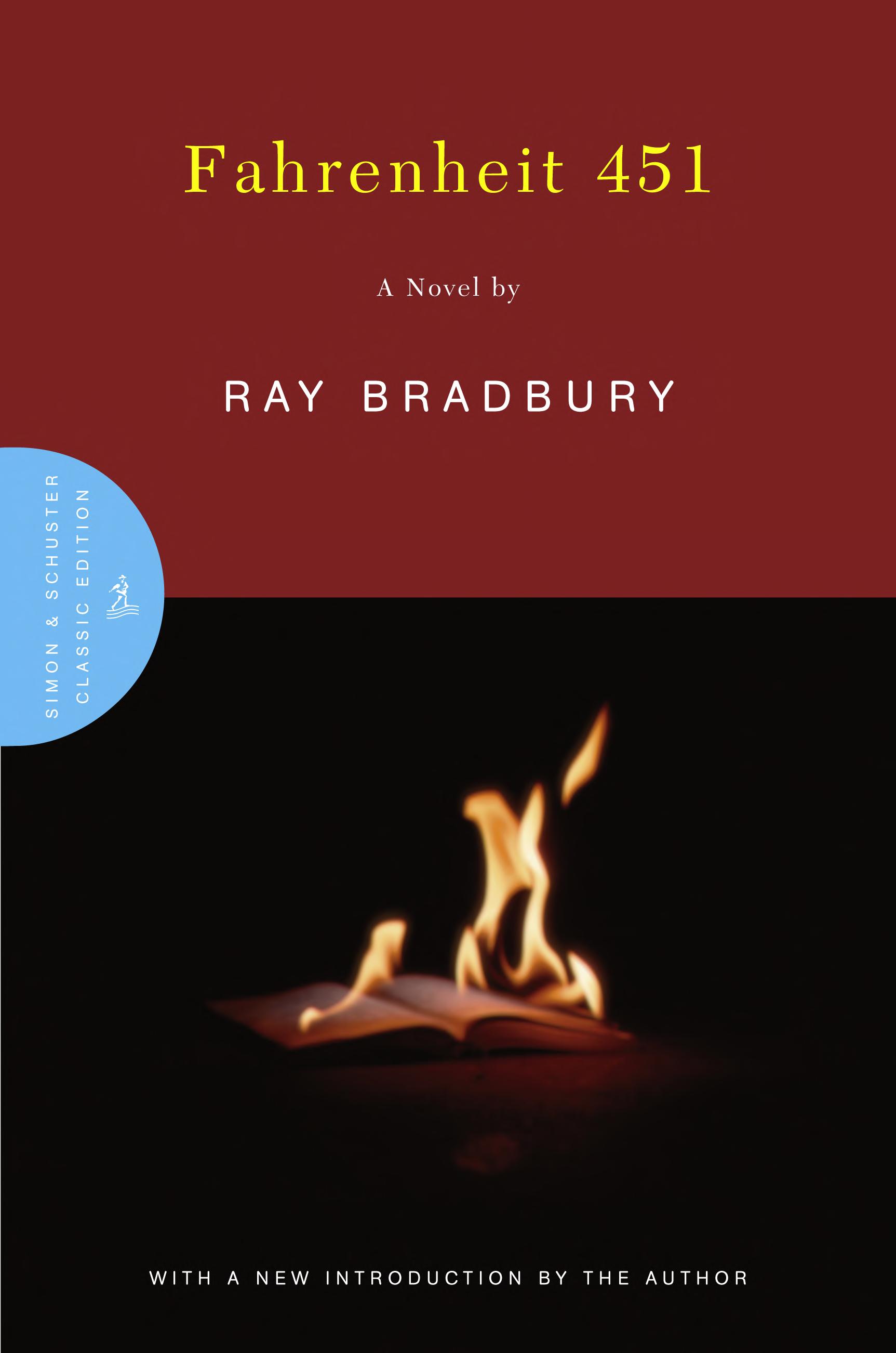 Boekomslag van Fahrenheit 451 door Ray Bradbury