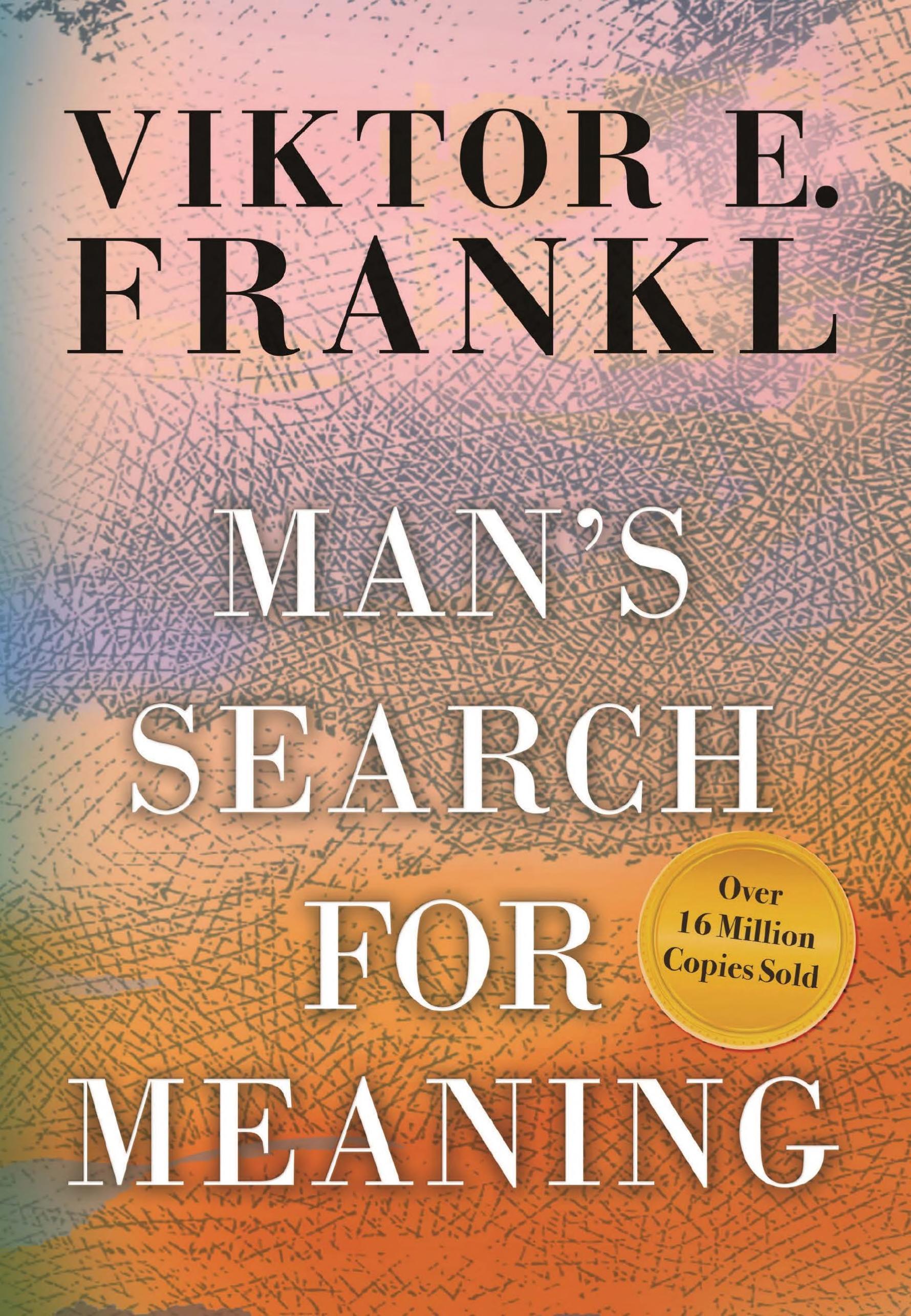 Boekomslag van Man's Search for Meaning door Viktor E. Frankl