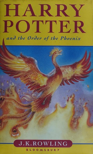 Boekomslag van Harry Potter and the Order of the Phoenix door J. K. Rowling