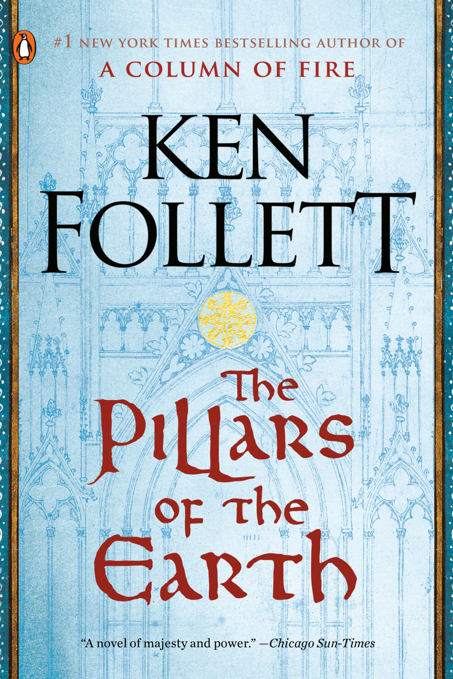 Boekomslag van The Pillars of the Earth door Ken Follett