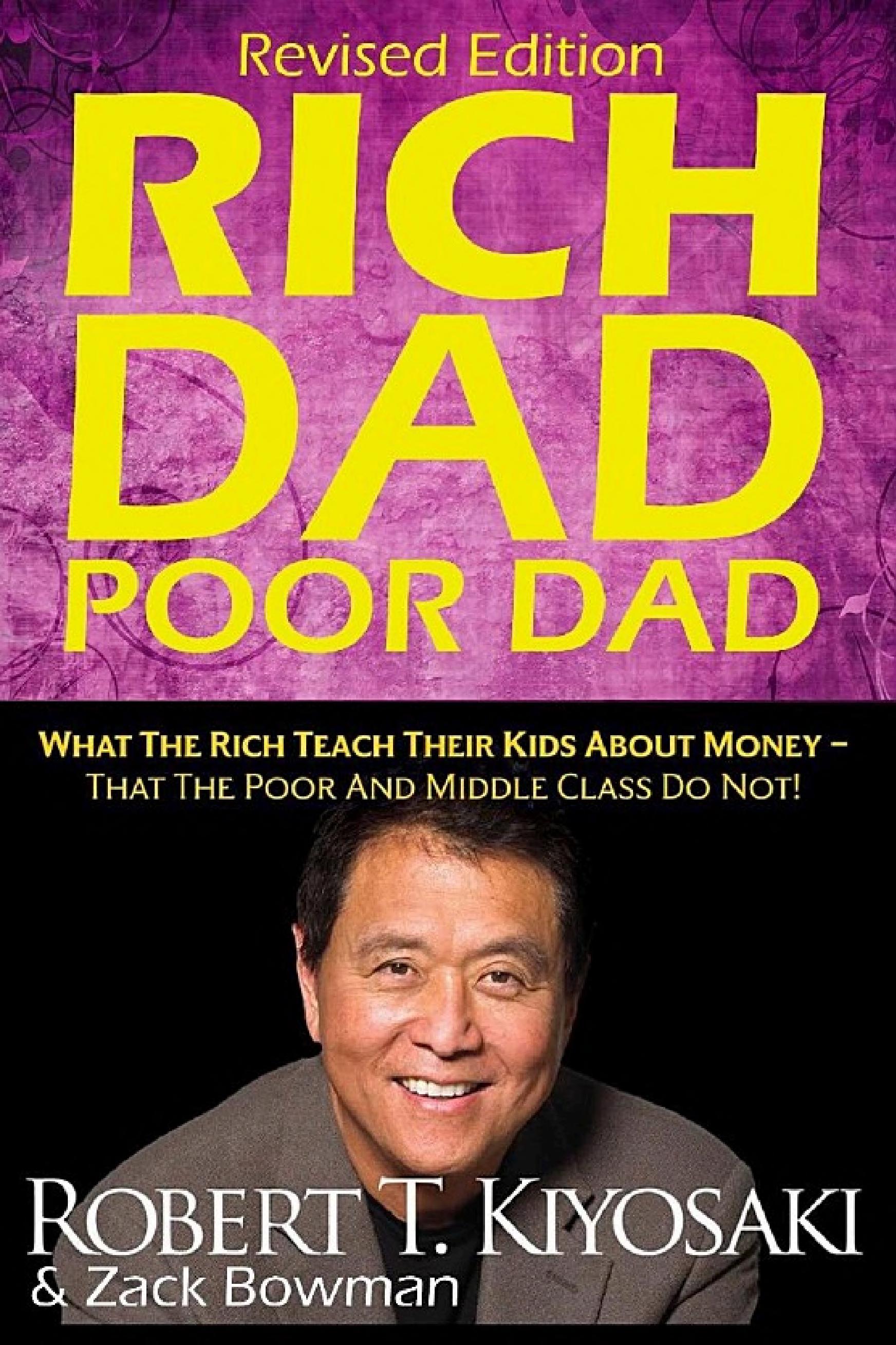 Boekomslag van Rich Dad, Poor Dad door Robert T. Kiyosaki