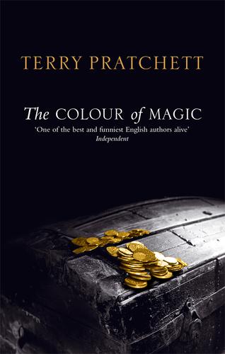 Boekomslag van The Colour of Magic door Terry Pratchett