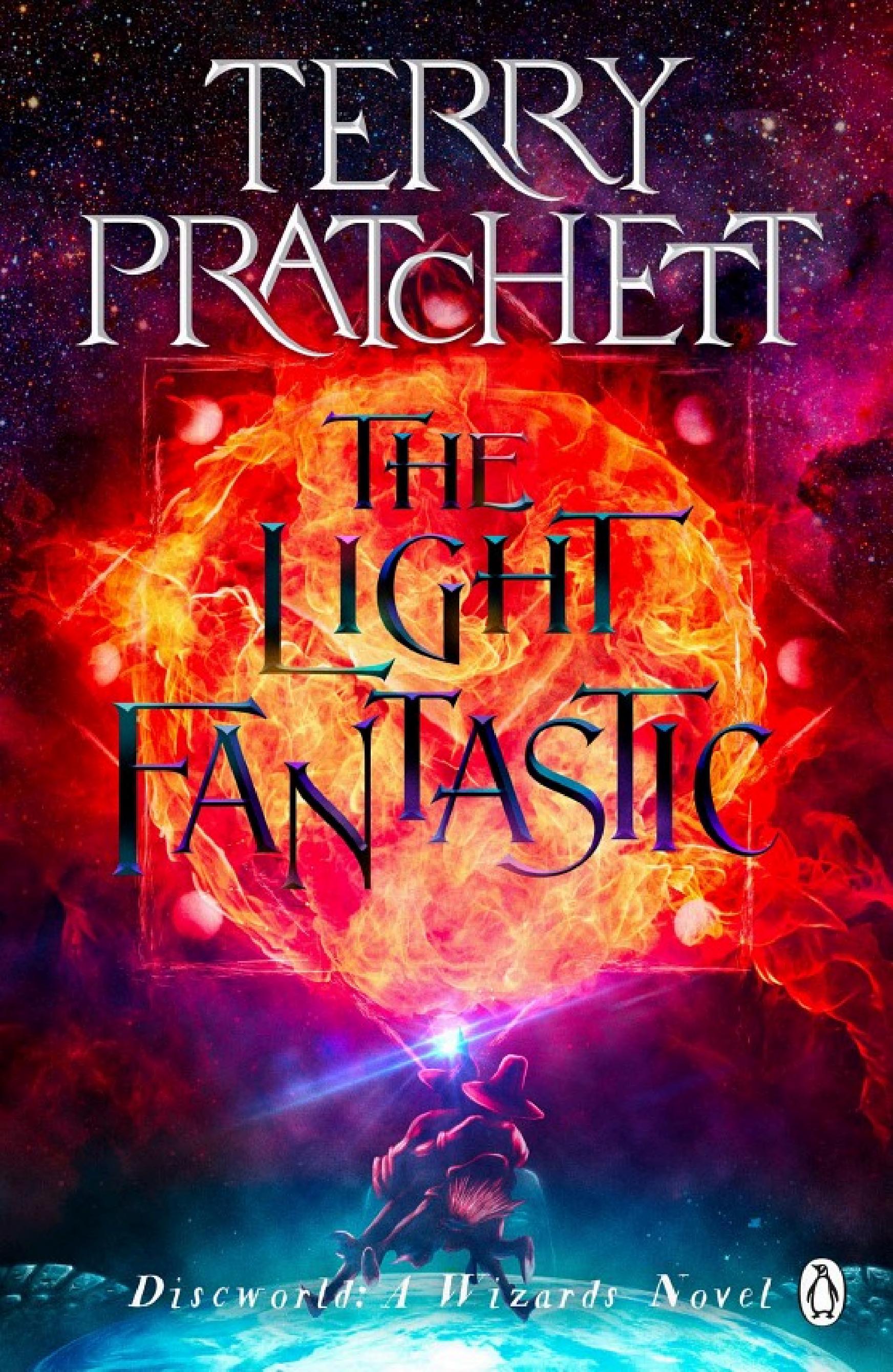 Boekomslag van The Light Fantastic door Terry Pratchett