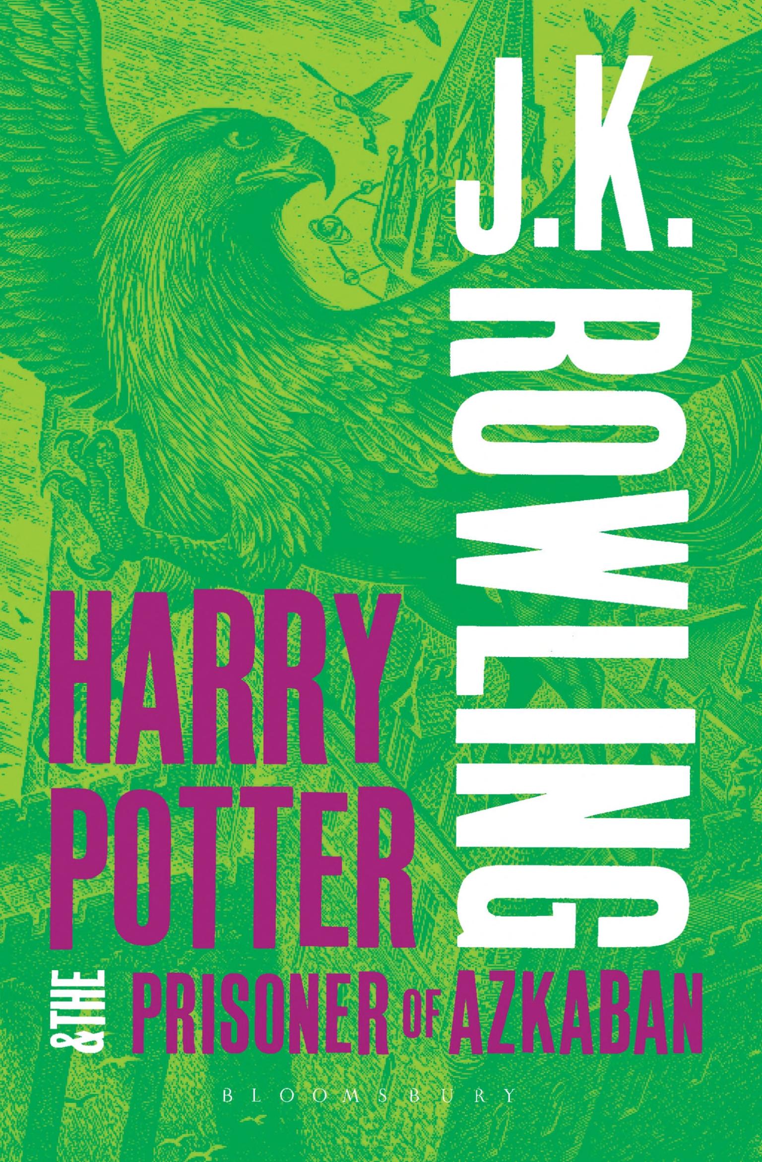 Boekomslag van Harry Potter and the Prisoner of Azkaban door J. K. Rowling