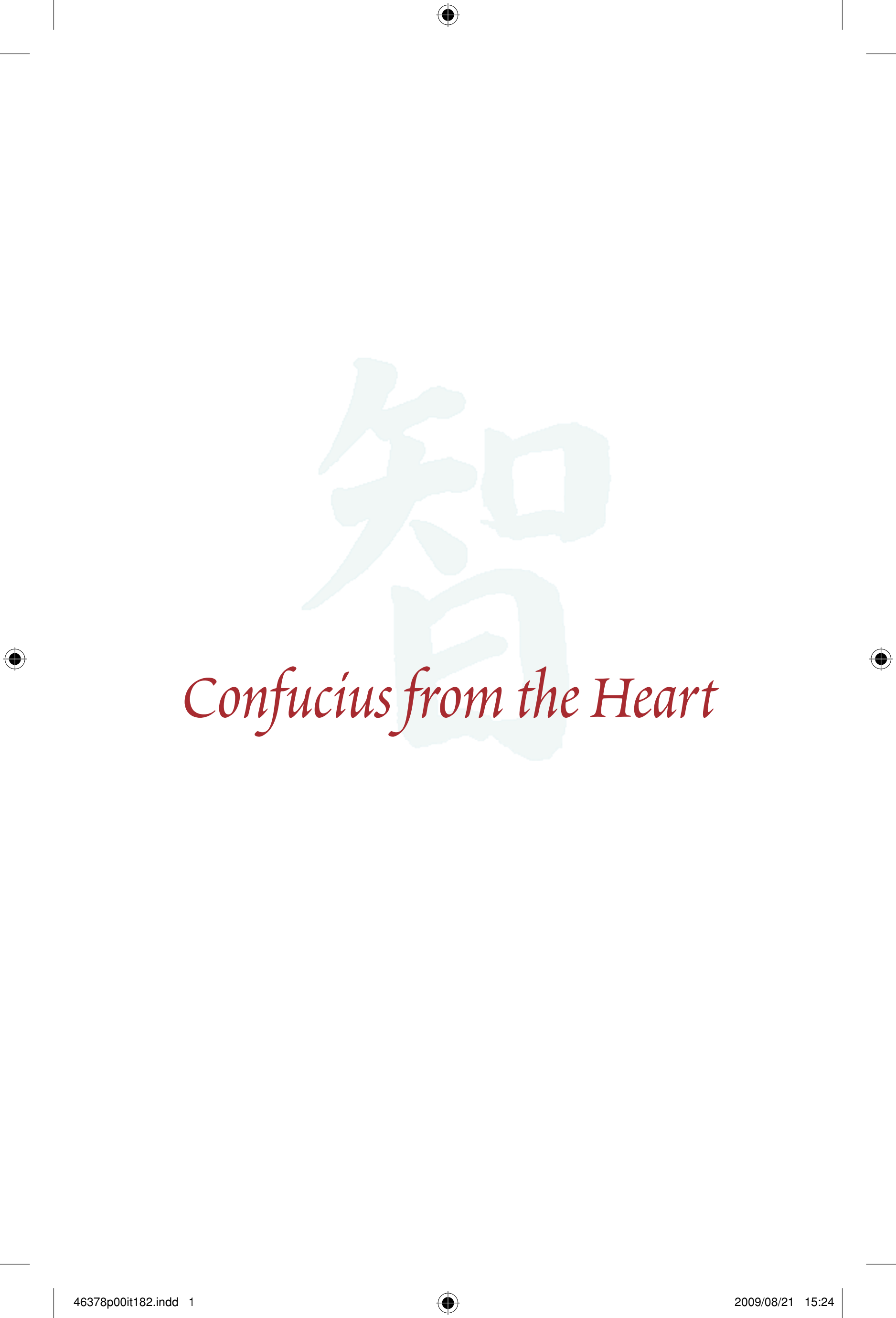 Boekomslag van Confucius from the Heart door Yu Dan