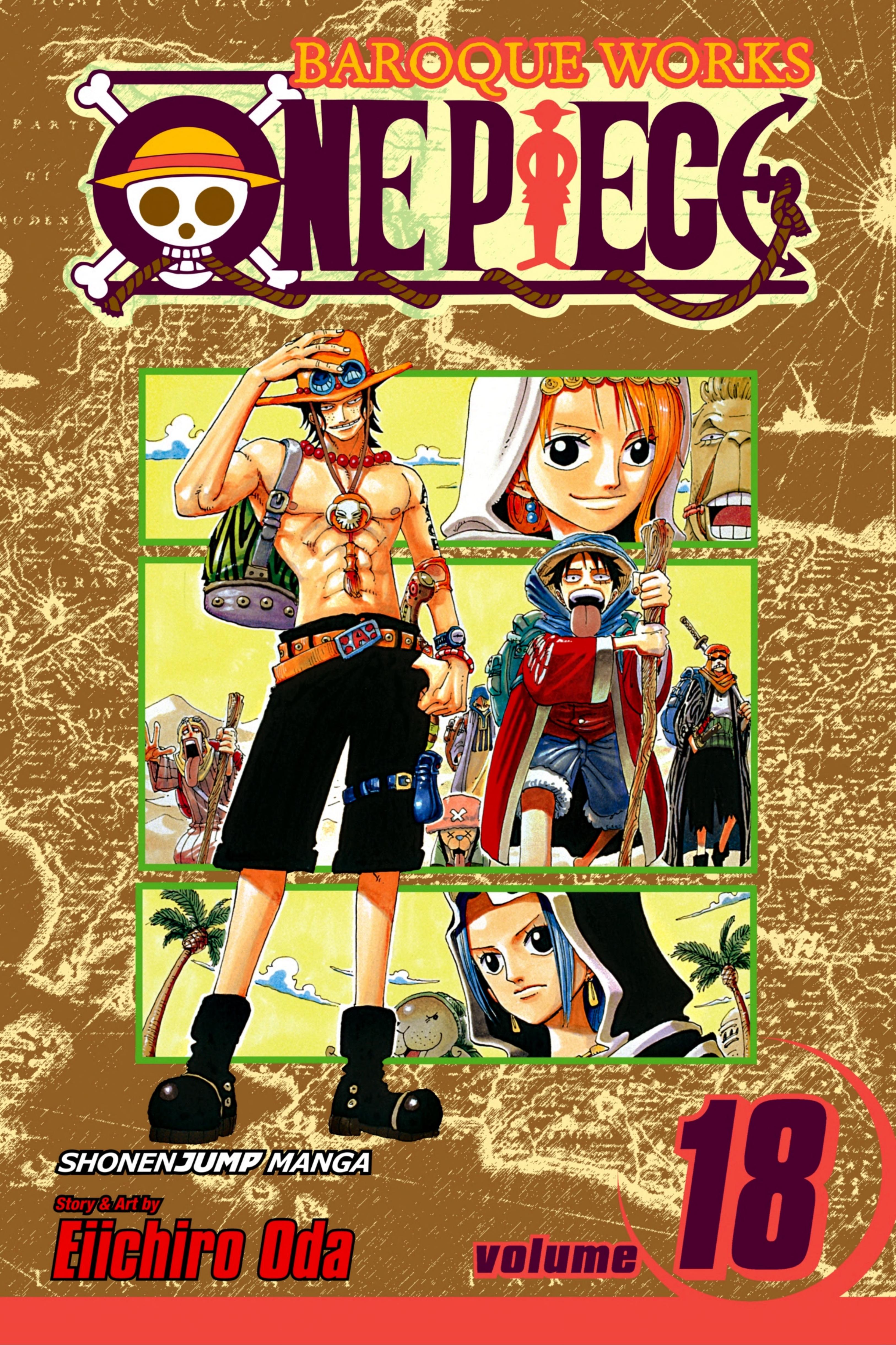 Boekomslag van One Piece, Vol. 18 door Eiichiro Oda