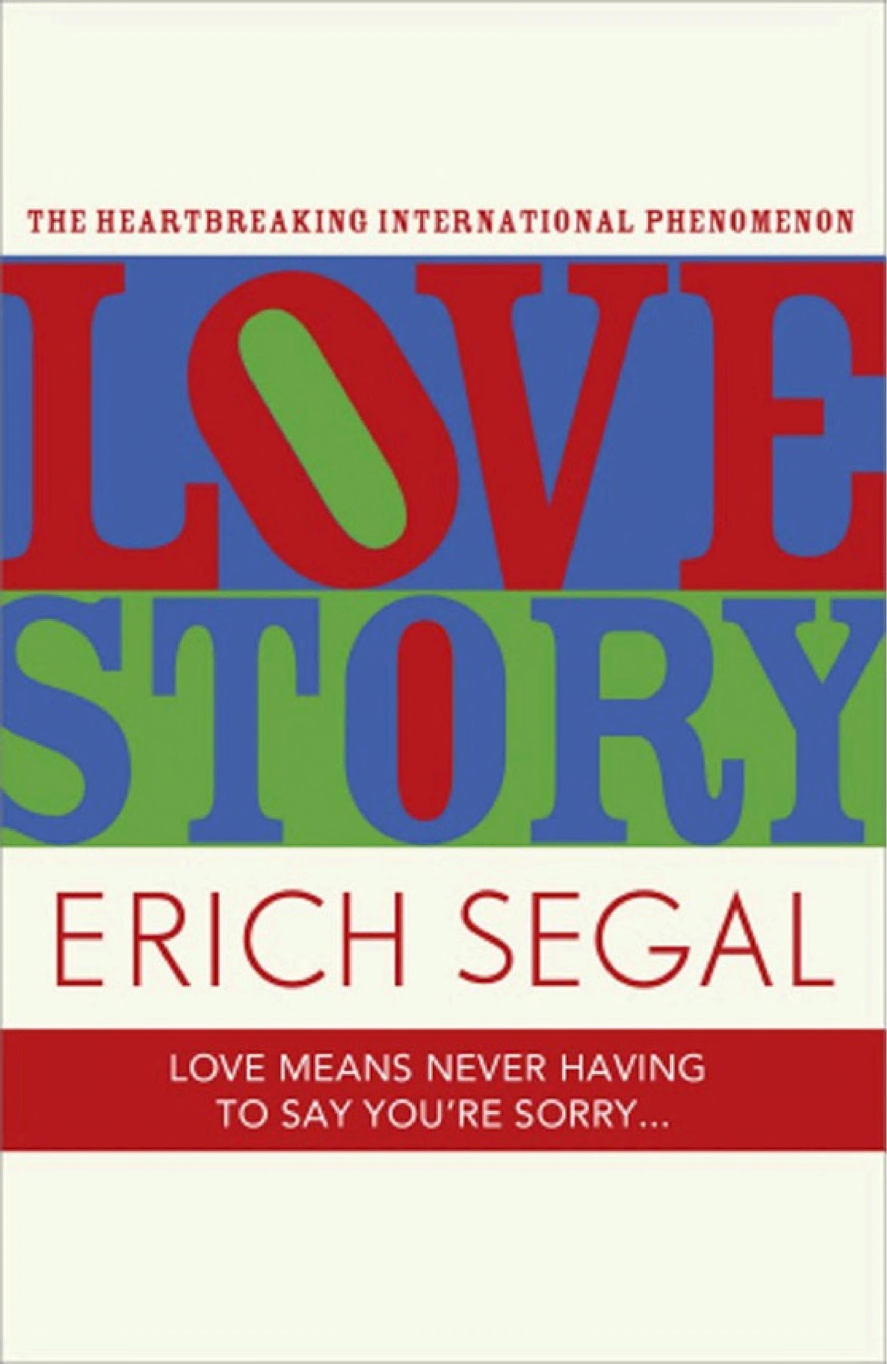 Boekomslag van Love Story door Erich Segal