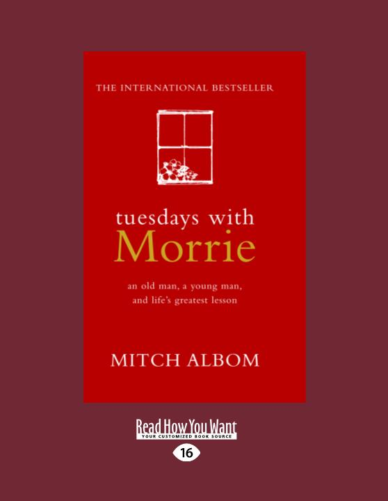 Boekomslag van Tuesdays with Morrie door Mitch Albom