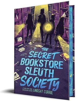Boekomslag van The Secret Bookstore Sleuth Society door Lindsay Currie