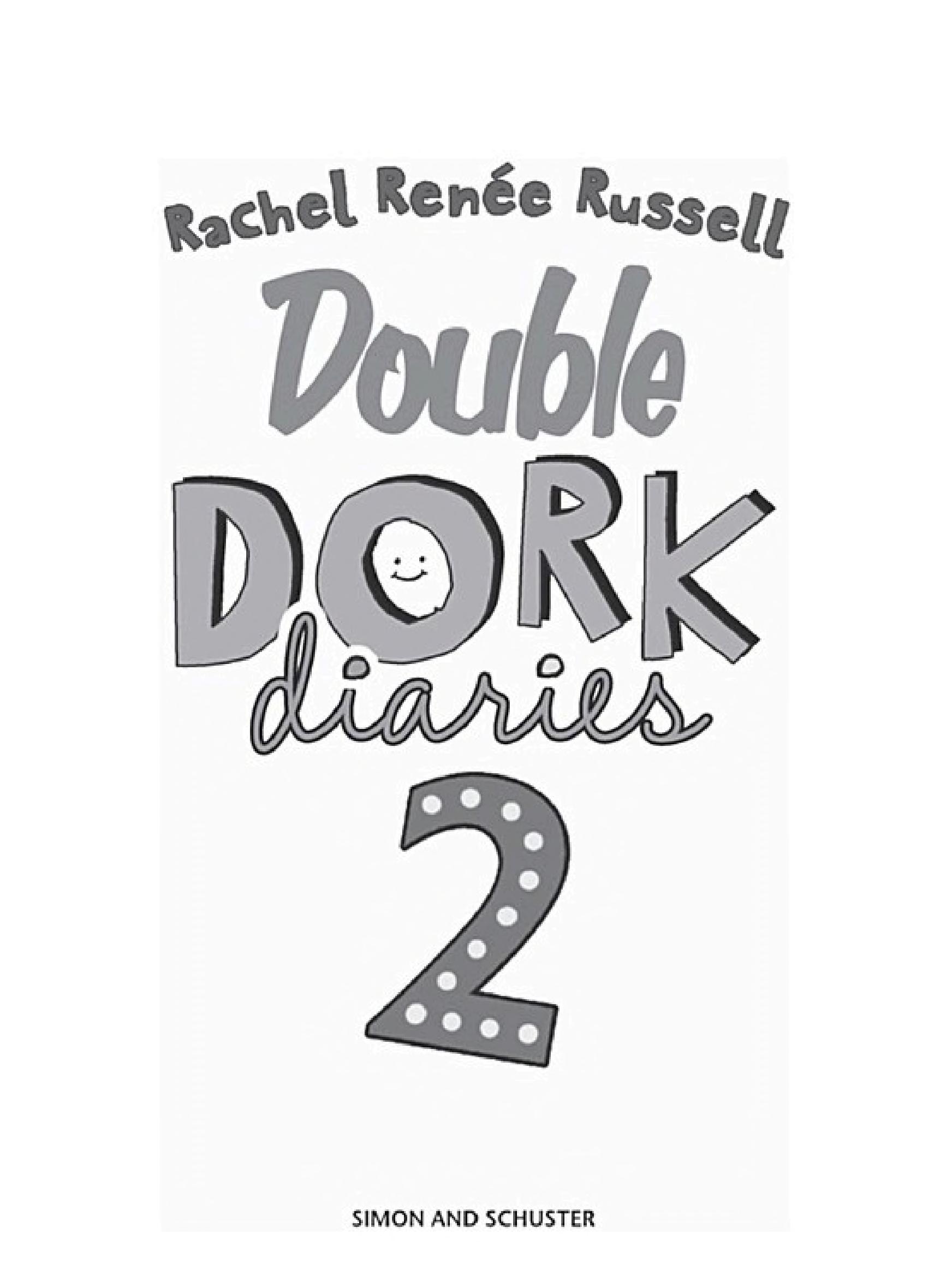 Boekomslag van Double Dork Diaries #2 door Rachel Renee Russell