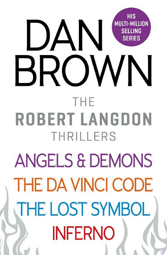 Boekomslag van Dan Brown’s Robert Langdon Series door Dan Brown