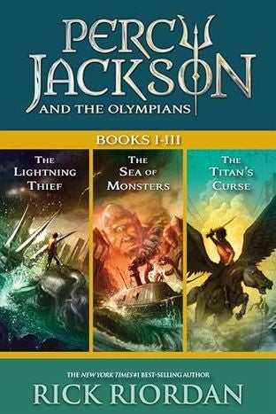 Boekomslag van Percy Jackson & the Olympians door Rick Riordan
