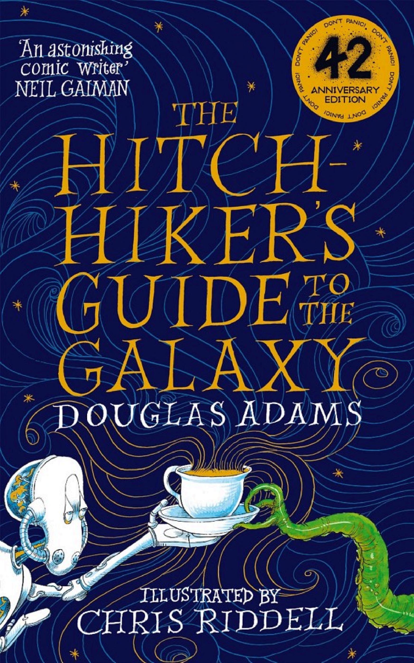 Boekomslag van The Hitchhiker's Guide to the Galaxy Illustrated Edition door Douglas Adams