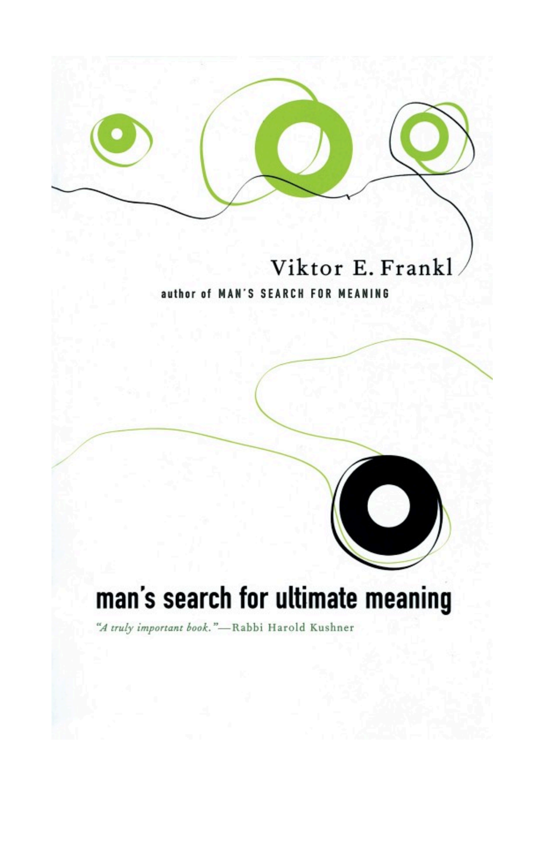 Boekomslag van Man's Search for Ultimate Meaning door Viktor E. Frankl