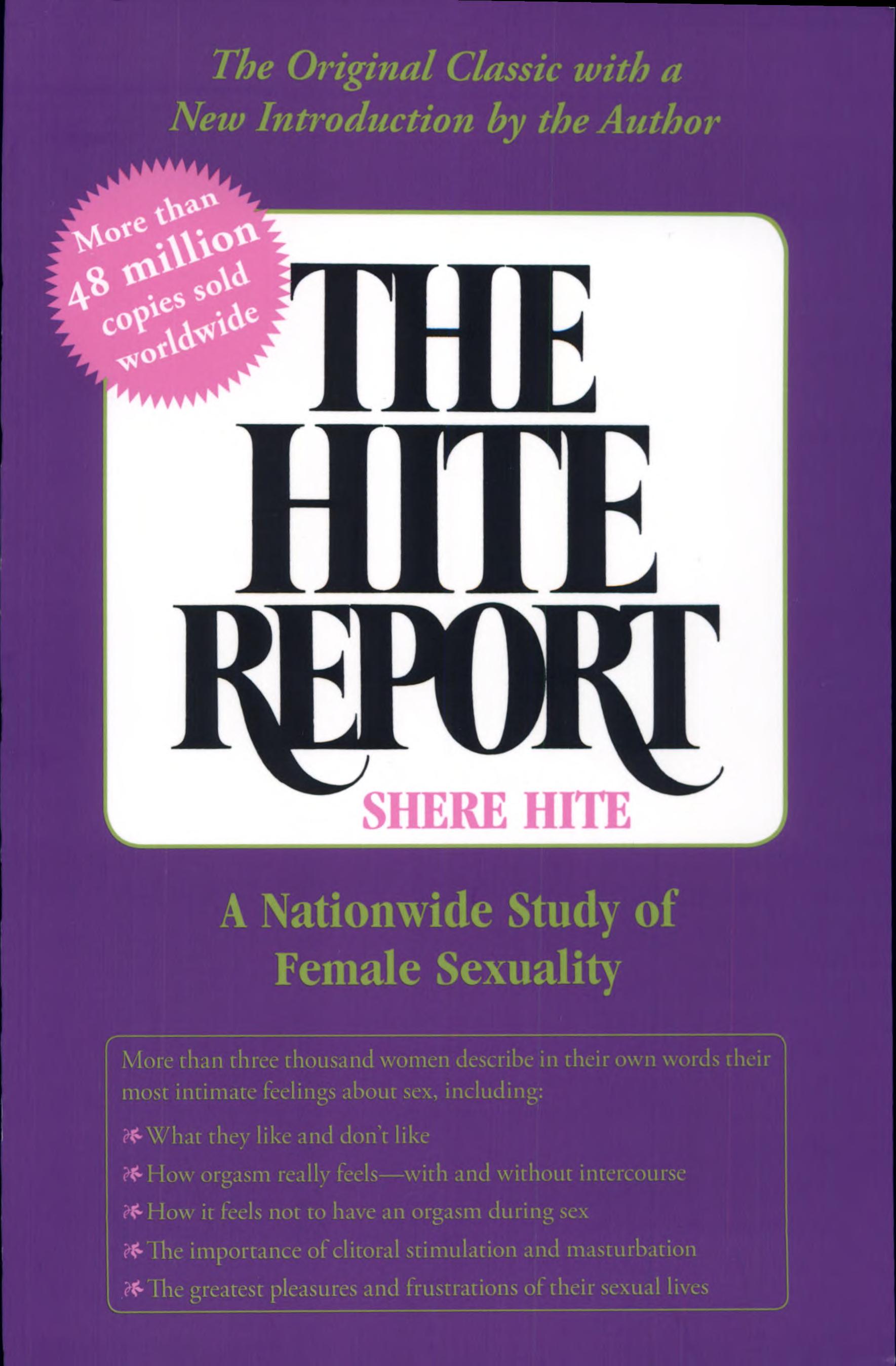 Boekomslag van The Hite Report door Shere Hite
