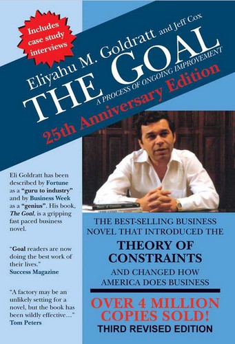 Boekomslag van The Goal door Eliyahu M. Goldratt