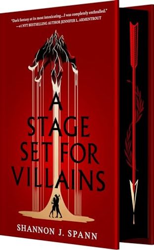 Boekomslag van A Stage Set for Villains door Shannon J. Spann