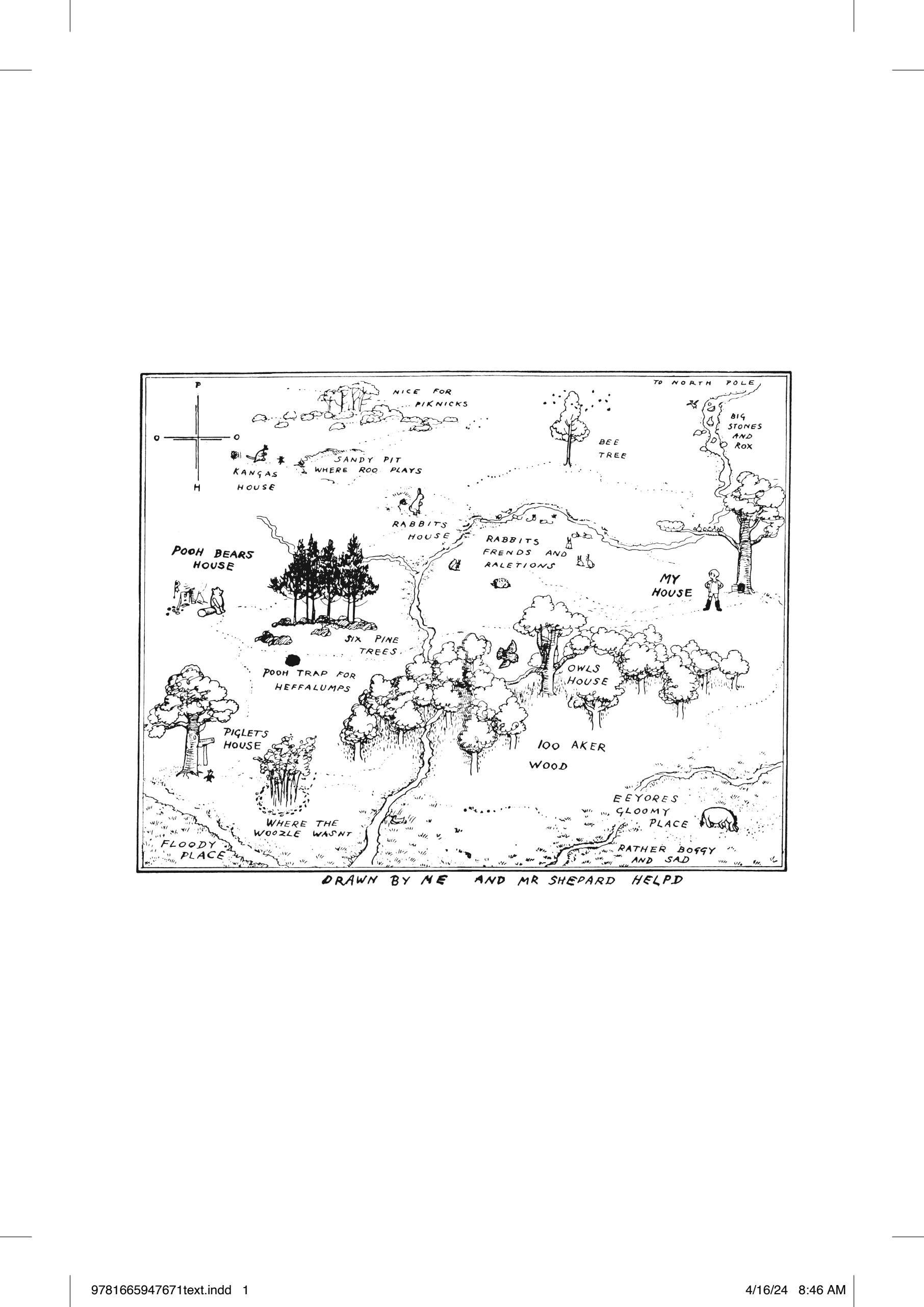 Boekomslag van Winnie-the-pooh door A. A. Milne