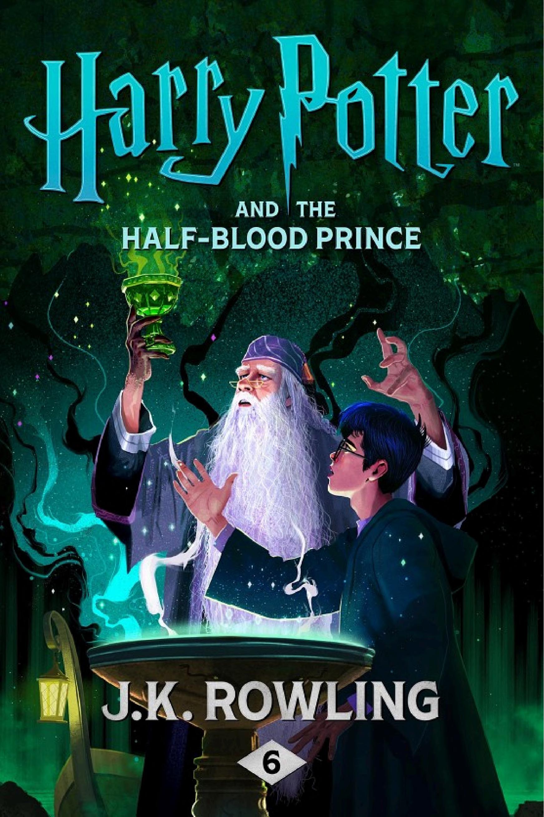 Boekomslag van Harry Potter and the Half-blood Prince door J.K. Rowling
