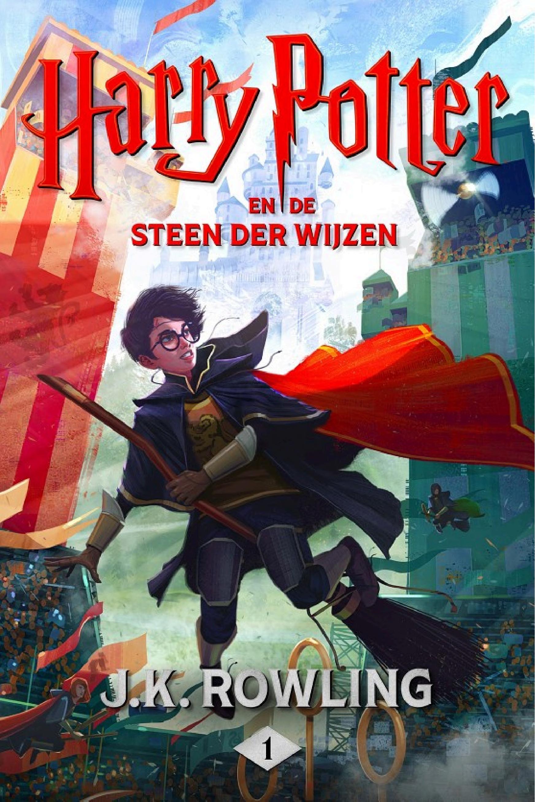 Boekomslag van Harry Potter En De Steen Der Wijzen door J.K. Rowling