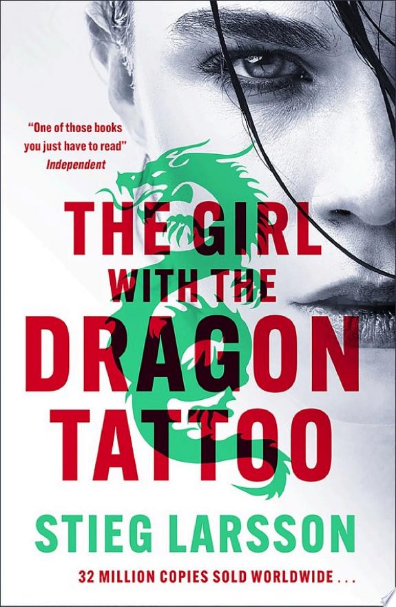 Boekomslag van The Girl with the Dragon Tattoo door Stieg Larsson