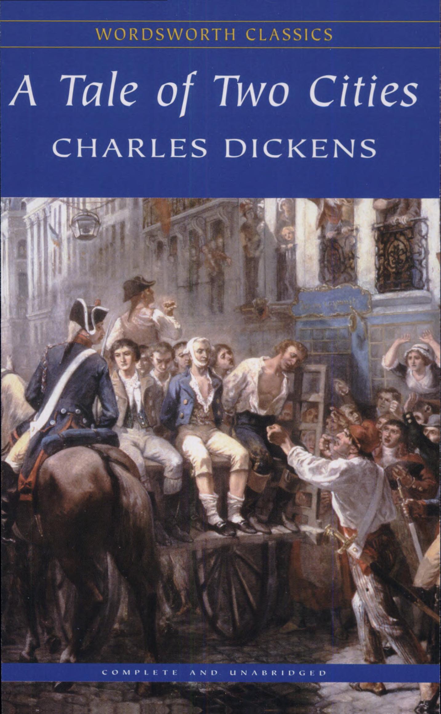 Boekomslag van A Tale of Two Cities door Charles Dickens