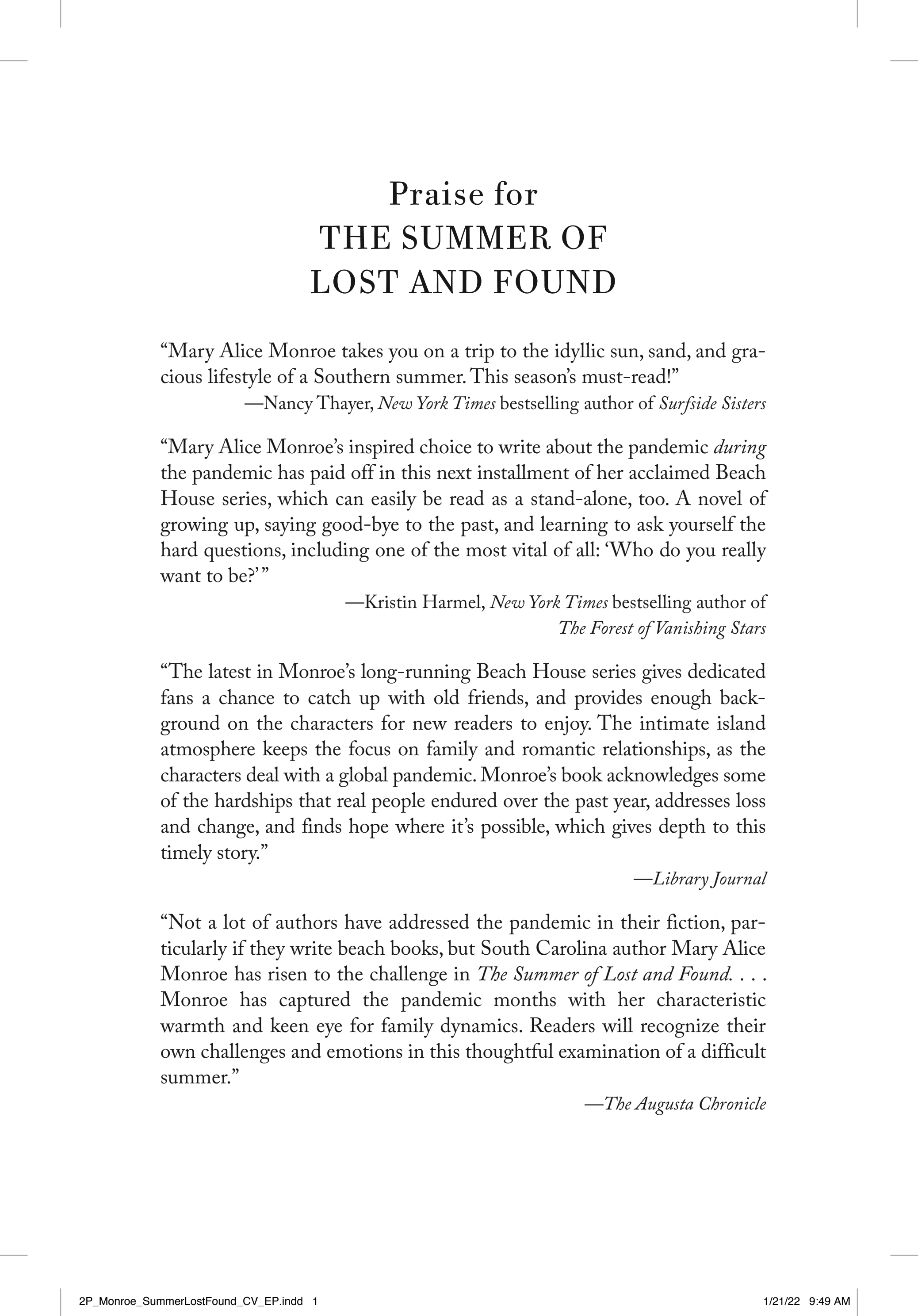 Boekomslag van The Summer of Lost and Found door Mary Alice Monroe