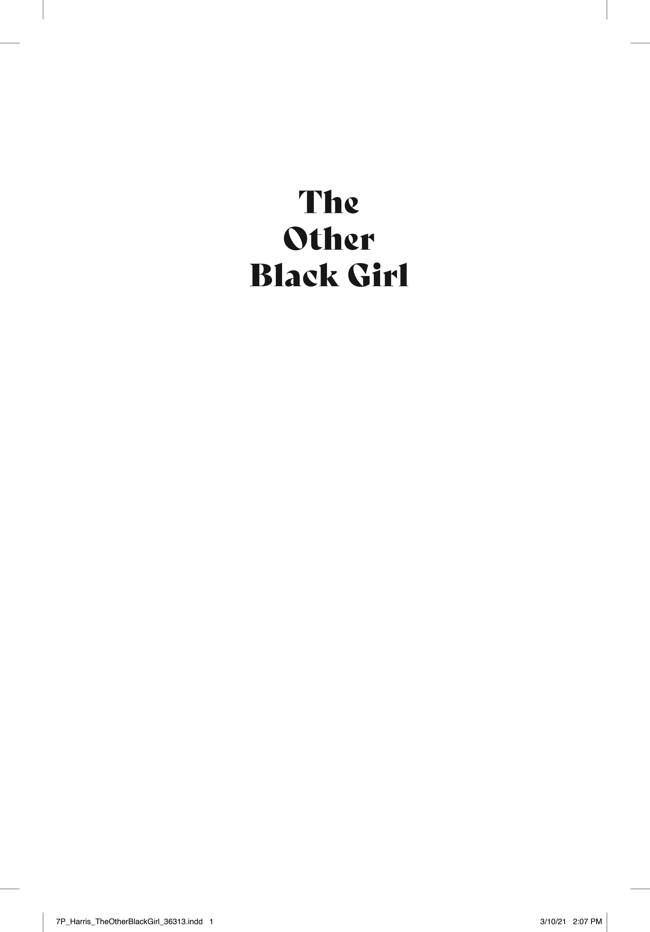 Boekomslag van The Other Black Girl door Zakiya Dalila Harris