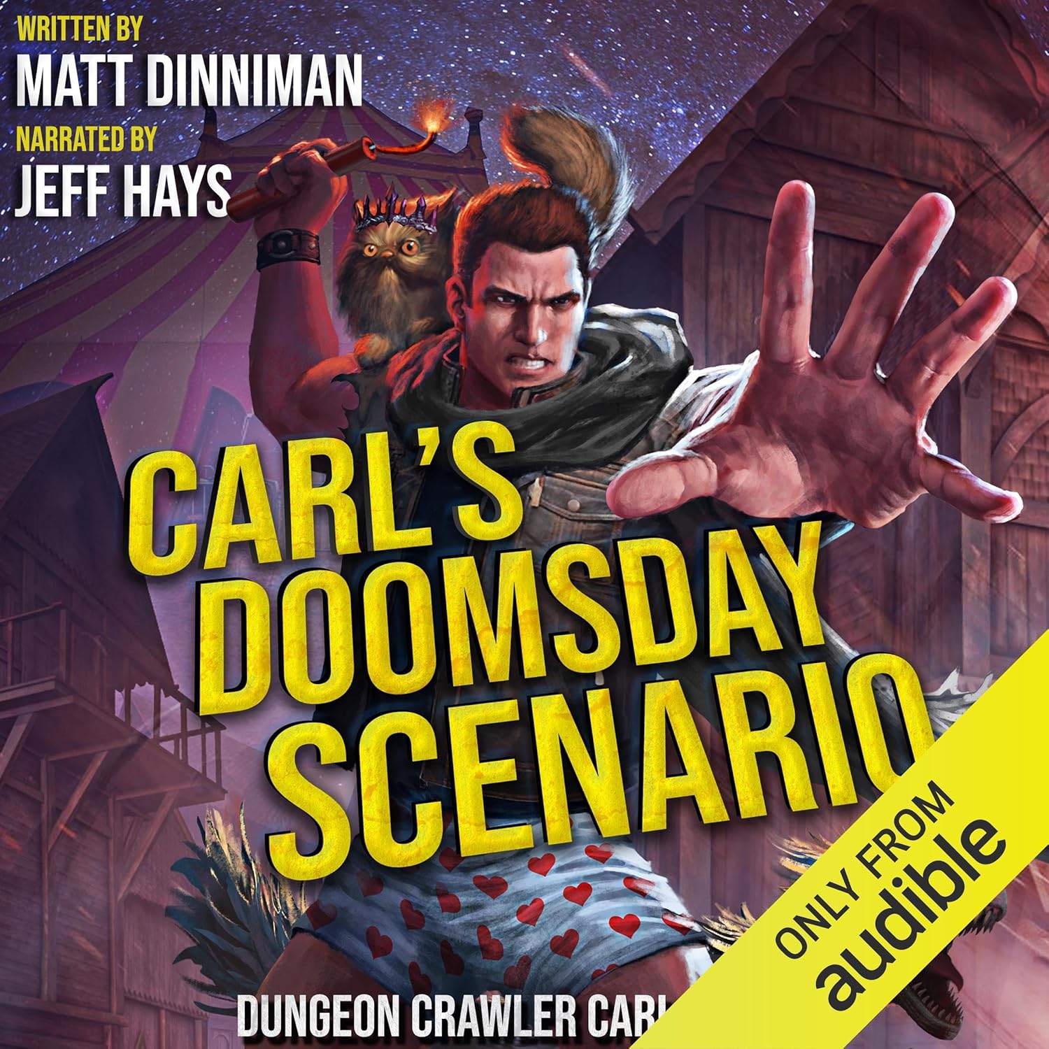 Boekomslag van Carl's Doomsday Scenario door Matt Dinniman