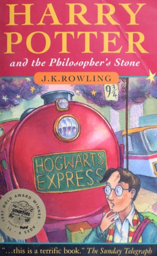 Boekomslag van Harry Potter and the Philosopher's Stone door J. K. Rowling